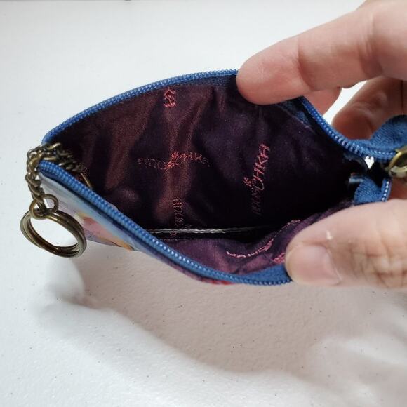 Anuschka Abstractions Hand Painted Leather Coin Pouch - Picture 5 of 7